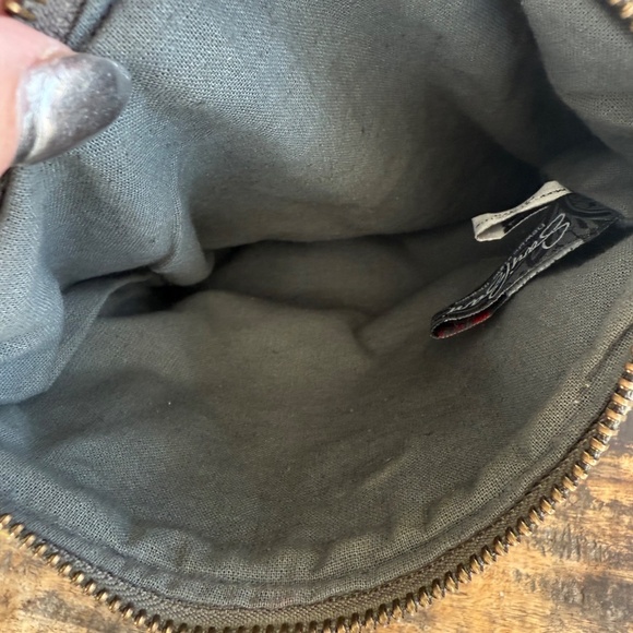 Brown embossed leather Fossil wallet - Picture 5 of 9